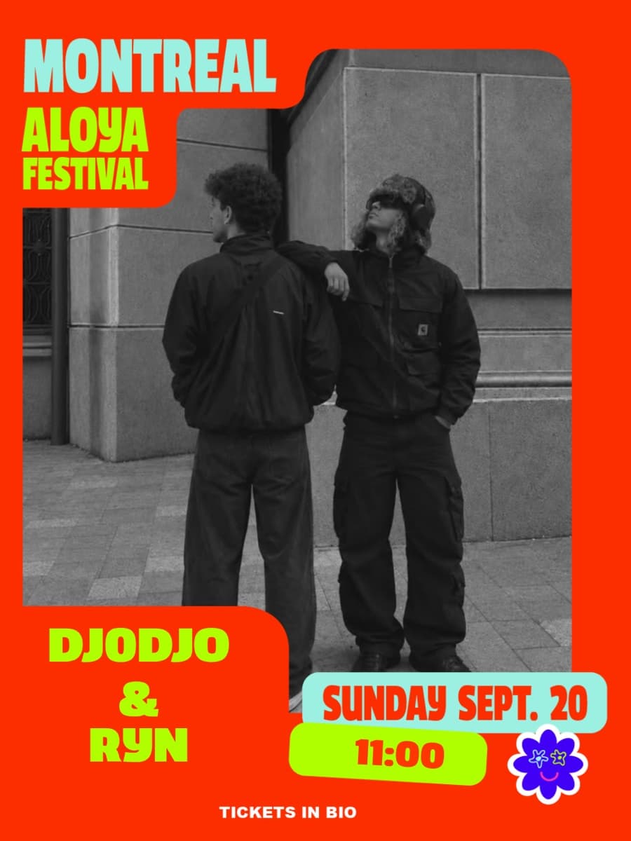 DJODJO & RYN, Sunday September 20 at 11:00