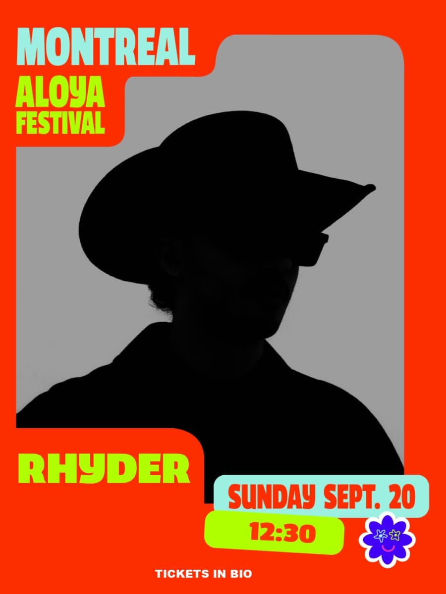 RHYDER, Sunday September 20 at 12:30